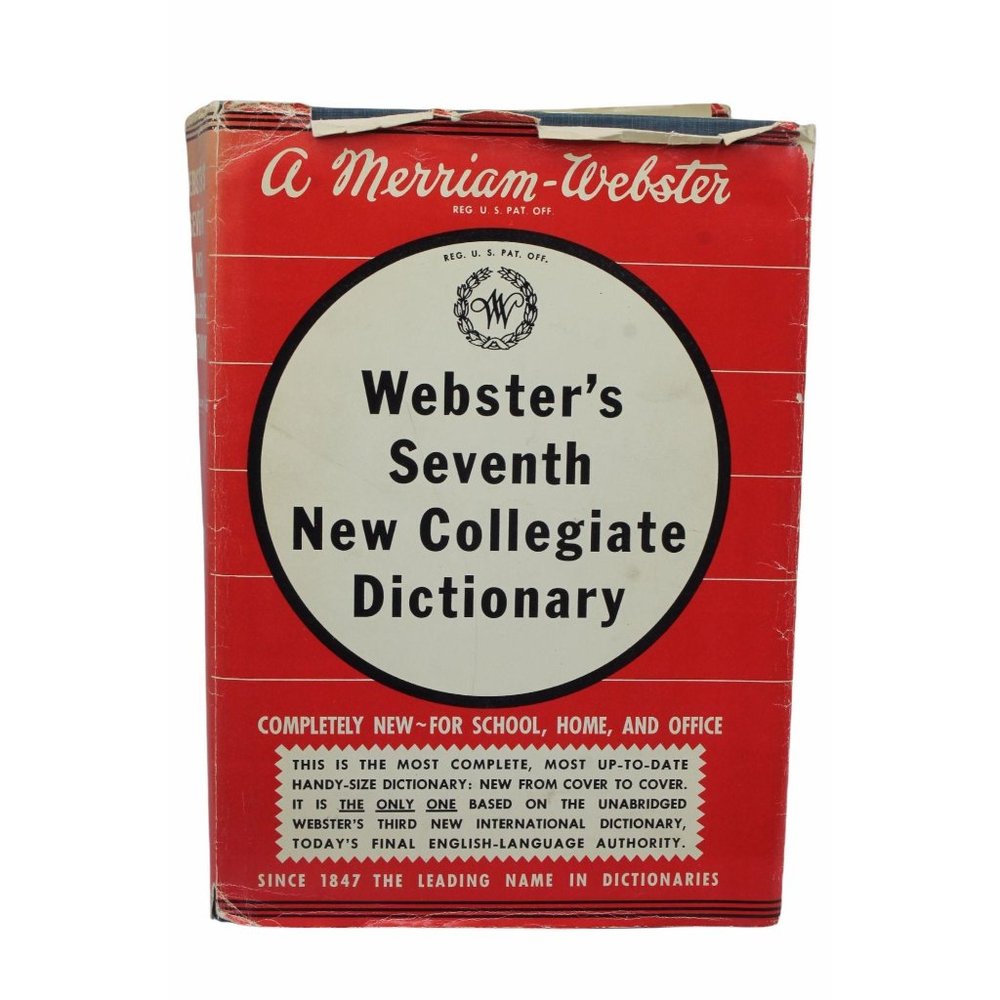 Webster's Seventh New Collegiate Dictionary 1967